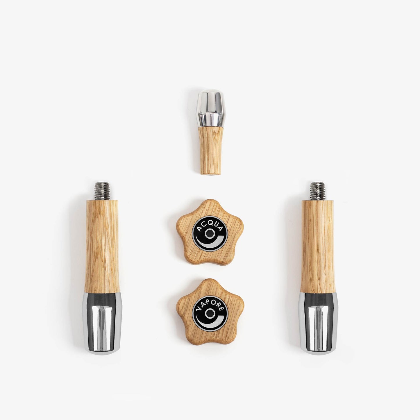 Griffset elegant für ECM mit Drehrädern