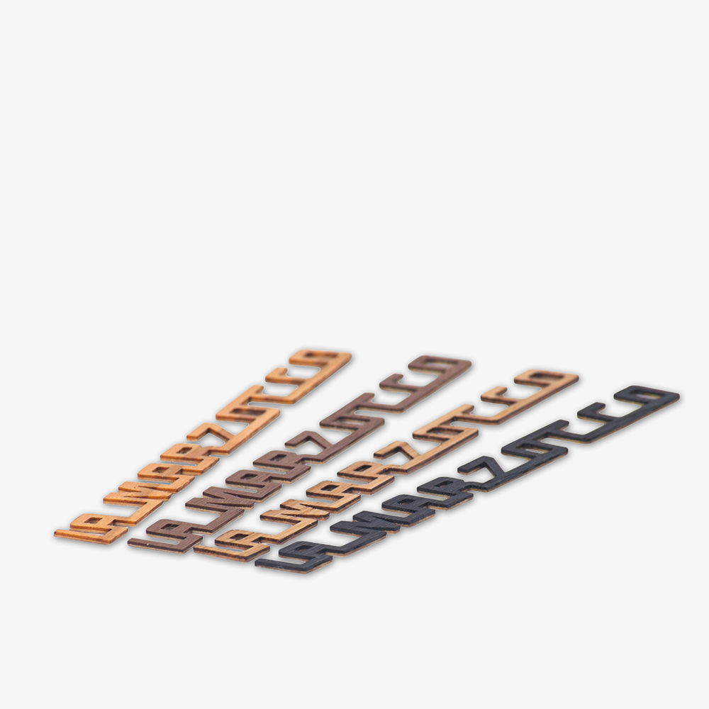 La Marzocco Holz-Schriftzug Set für Linea Micra