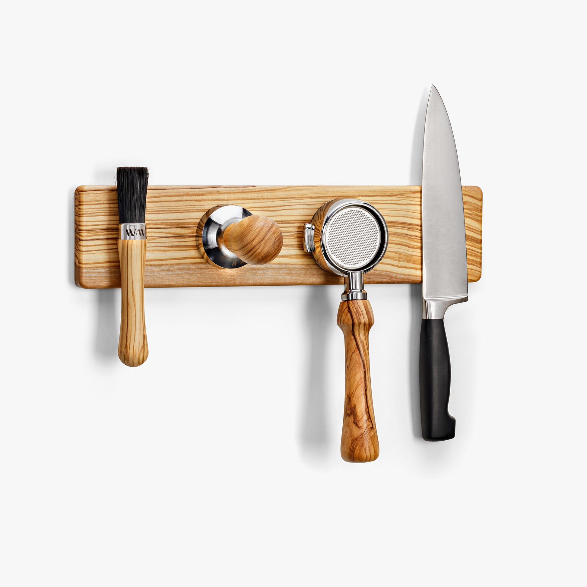 HangUp 4 Halterung aus Olivenholz für Barista-Zubehör