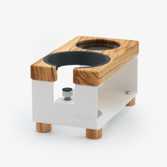 Tamperstation lang Weiß