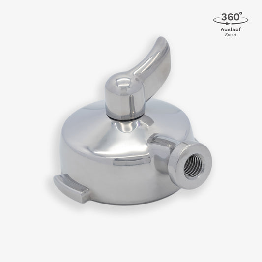 360° Siebträgerkopf aus Edelstahl mit Einzelauslauf für e61 Brühgruppen