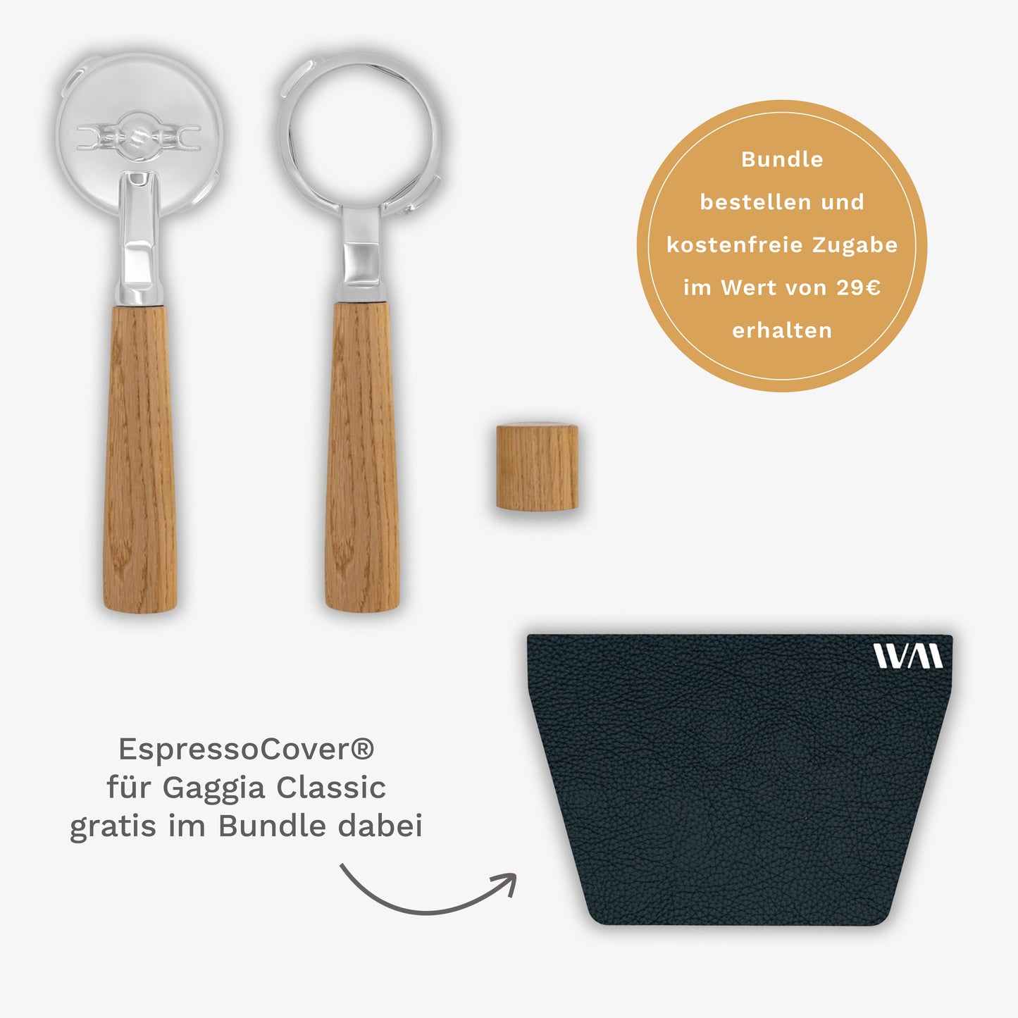 Gaggia Classic Komplett Bundle - Eiche