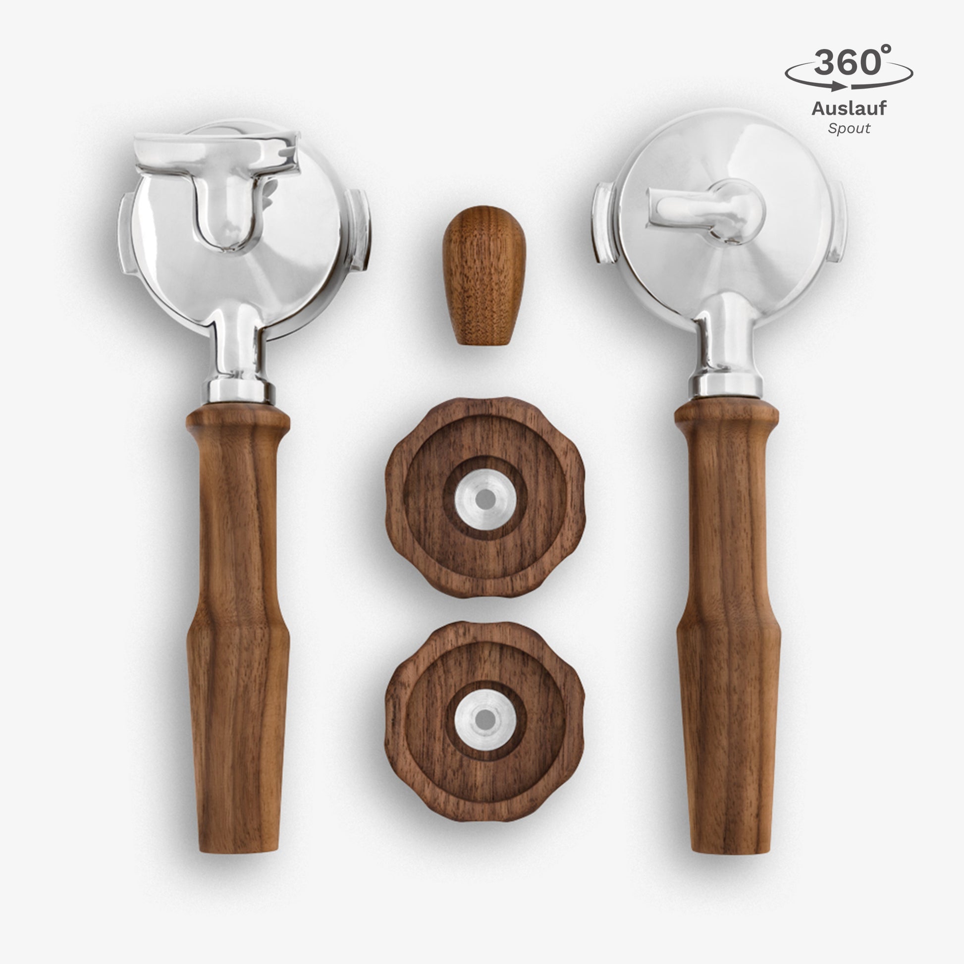 Griffset vibrant mit Edelstahlkopf für Rocket Nussbaum