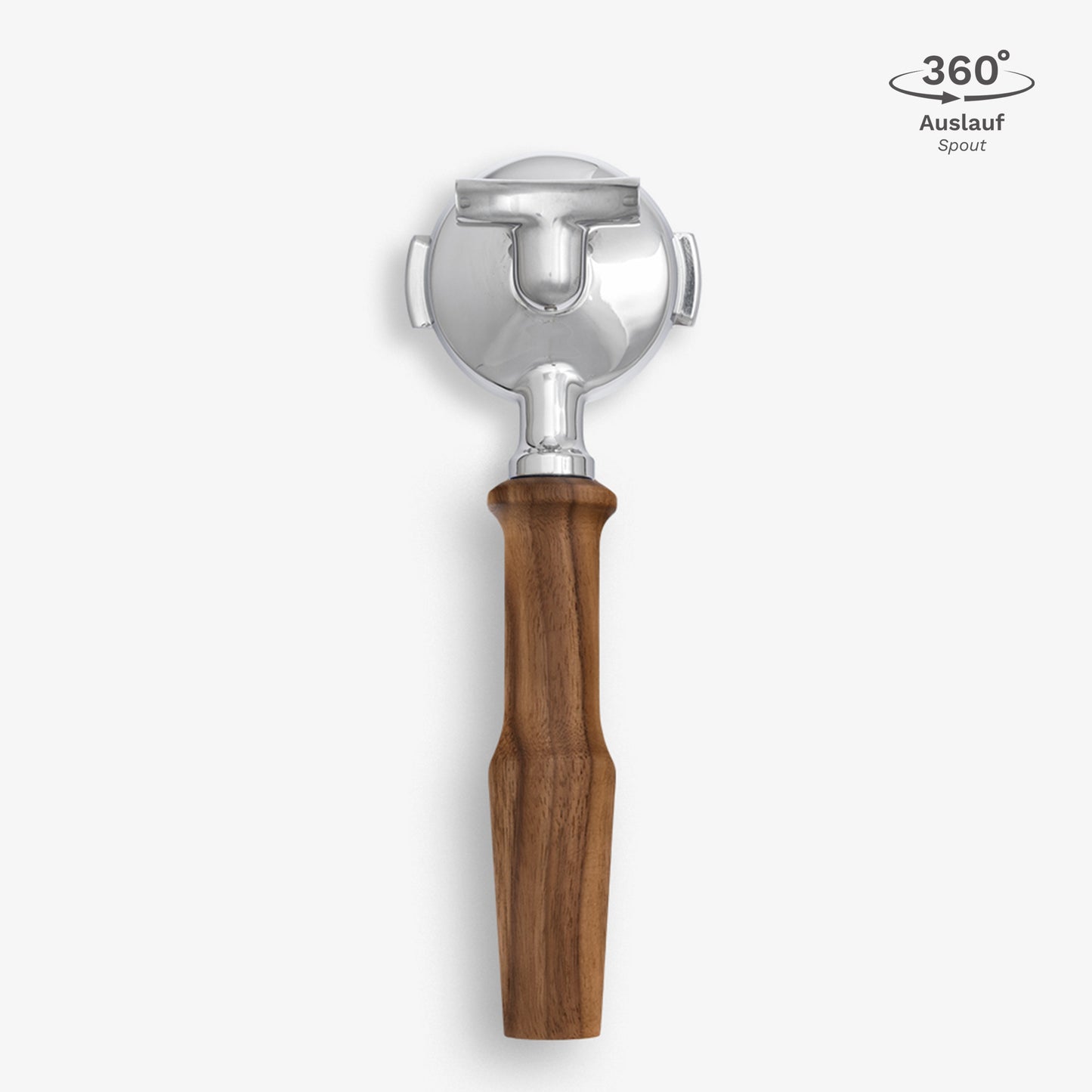 Siebträger Vibrant Zweierauslauf Nussbaum