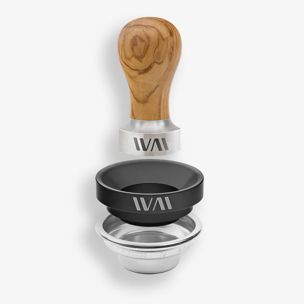 Single Shot Bundle mit 7g La Marzocco Sieb, 41mm Trichter und 41mm Tamper