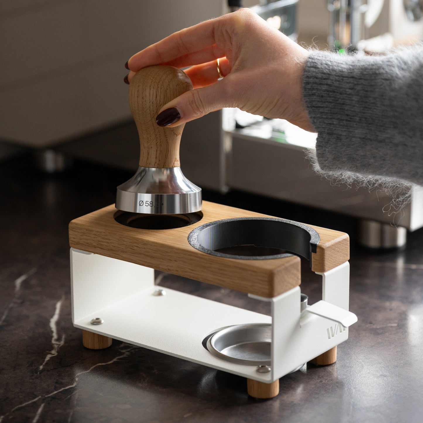 Tamperstation lang Eiche 
| wm_zubehörhinweis 
