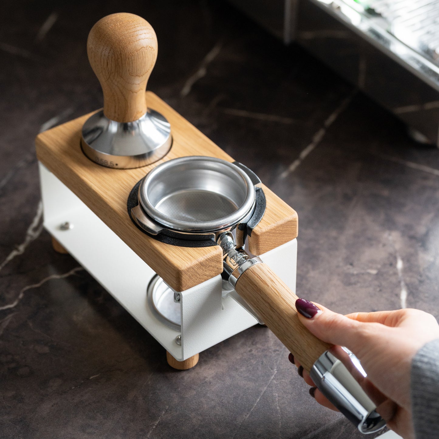 Tamperstation lang Eiche 
| wm_zubehörhinweis 