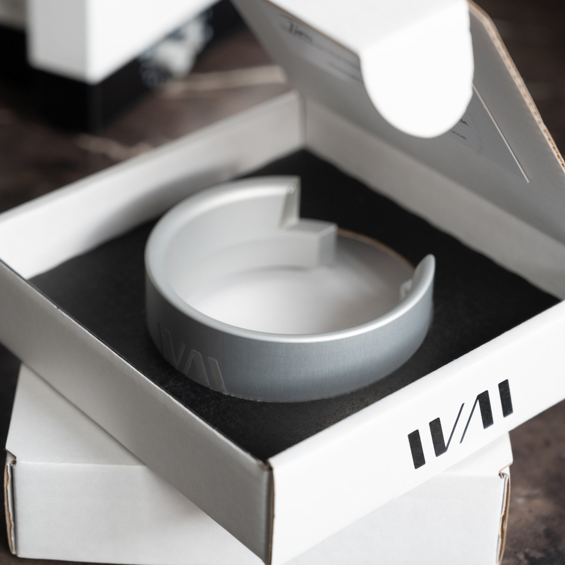 Präzisionstrichter 58 mm Silber für Eureka New Mignon in Verpackung